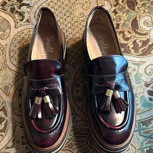 Shellys London Women’s Tassel Loafers - Deep Burgundy